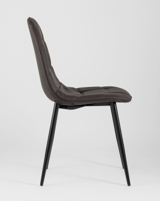 Стул Тейлор экокожа тёмно-коричневый. Фото №4