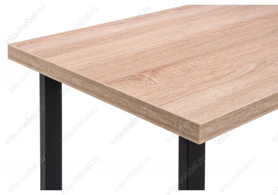 Стол Лофт сонома / черный матовый. Фото