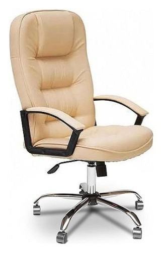 Компьютерное кресло СН9944 [Хром, кож/зам, бежевый, 36-34]  id -. Фото №1