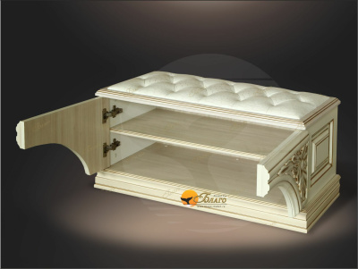 Банкетка с арочными дверками ППУ Б5.2-6. Фото