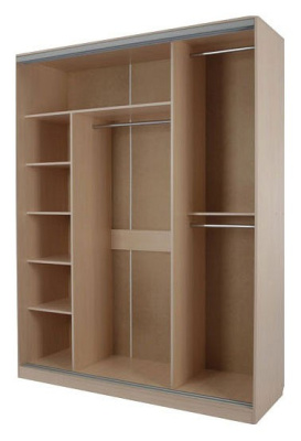 Бассо 1-600* (полки слева) дуб млечный. Фото