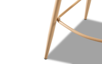 Барный стул 373B бежевый/дерево. Фото