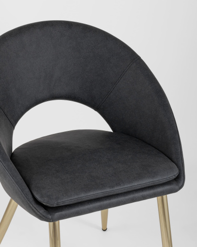 Стул Кензи экокожа темно-серый. Фото №9