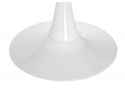 Стол стеклянный Tulip 90 белый фото Стол стеклянный Tulip 90 белый. Фото №2