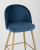 Стул барный Лион голубой велюр. Фото №9