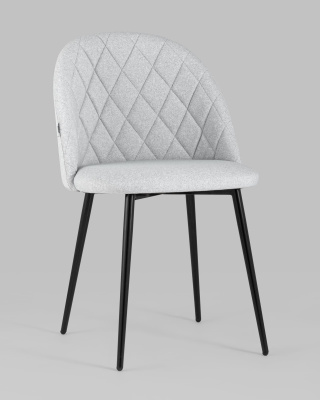 Стул Марсель микровелюр светло-серый фото Стул Марсель микровелюр светло-серый. Фото №3