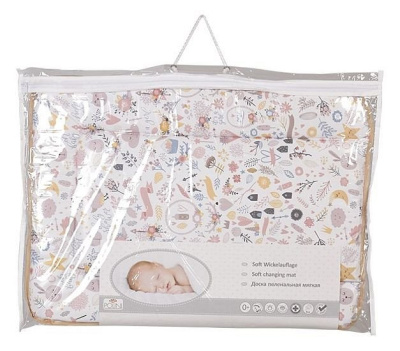 Матрас пеленальный Polini kids Единорог Hello baby, бежевый фото Матрас пеленальный Polini kids Единорог Hello baby, бежевый. Фото №5