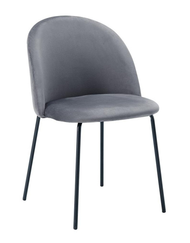 Стул С-962 серый бархат. Фото №1