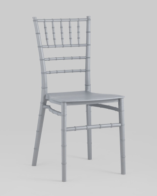 Стул Chiavari (Кьявари) пластик серебряный фото Стул Chiavari (Кьявари) пластик серебряный. Фото №3