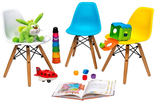 Стул DSW детский голубой. Фото №11