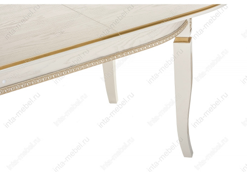 Стол деревянный Aviano молочный с патиной. Фото №7