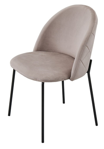 Стул C-962 бежевый/матовый черный. Фото №2