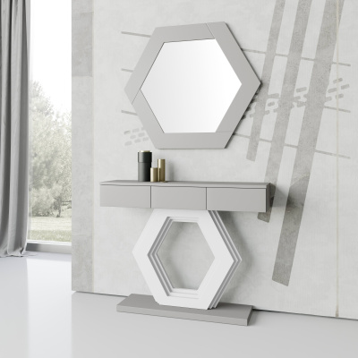 Консоль NORA 677 Piedra mate/Blanco mate фото Консоль NORA 677 Piedra mate/Blanco mate. Фото №2