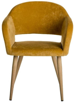 Кресло Oscar Жёлт/Натуральный Дуб. Фото №4