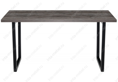 Стол деревянный Эльпатия 150 дуб рошелье / черный матовый. Фото №3