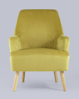 Кресло Хантер велюр горчичный. Фото №5