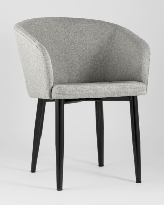 Кресло Ральф рогожка серый. Фото