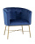 Кресло Шале велюр синий. Фото №1