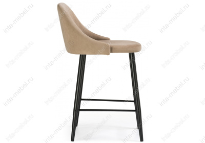 Барный стул Джама бежевый / черный матовый фото Барный стул Джама бежевый / черный матовый. Фото №3