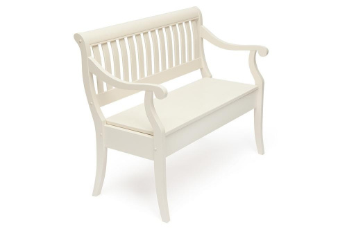 Скамья с ящиком Медичи (Medichi) (Белый). Фото №1