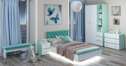 Банкетка Тифани,зеленый фото Банкетка Тифани,зеленый. Фото №3