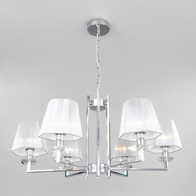 Подвесная люстра Eurosvet Alegria 60114/6 хром фото Подвесная люстра Eurosvet Alegria 60114/6 хром. Фото №2