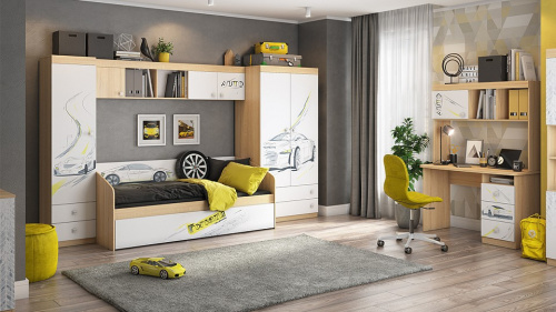 Форсаж набор для детской дуб сонома/белый. Фото №1