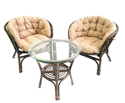 Комплект Багама Дуэт с бежевыми подушками фото Комплект Багама Дуэт с бежевыми подушками. Фото