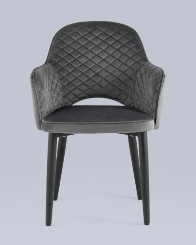 Стул Венера диамант велюр серый. Фото №5