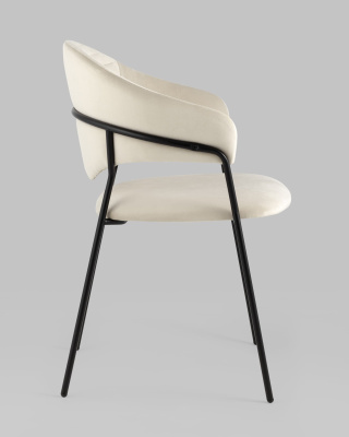 Стул Алексис велюр бежевый фото Стул Алексис велюр бежевый. Фото №4