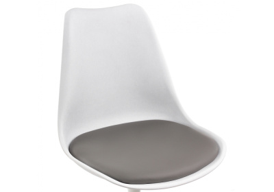 Стул Tulip белый / серый фото Стул Tulip белый / серый. Фото №3
