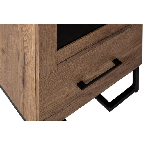 Шкаф витрина Loft Дуб Табак фото Шкаф витрина Loft Дуб Табак. Фото №8