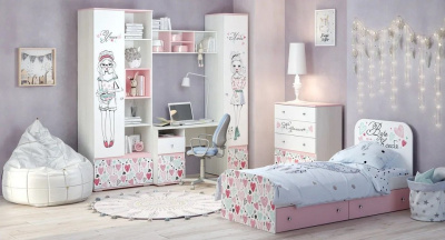 Шкаф платяной Малибу,белый. Фото №5