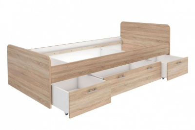 Кровать Боро,древесина коричневая светлая дуб. Фото №4