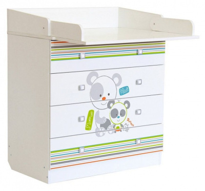 Комод пеленальный Polini Kids Simple 1580, белый фото Комод пеленальный Polini Kids Simple 1580, белый. Фото №3