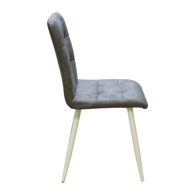 Стул Доби (Каркас (белый 9016 матовый) тк. коллекции Safari серый 018). Фото №5