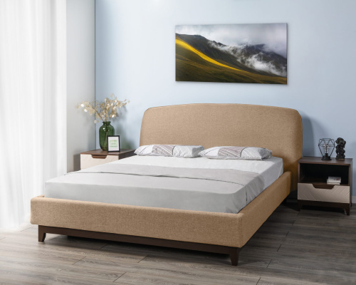 Кровать с ортопедическим основанием и ящиком Сканди Лайт 1.4 Бежевый. Фото №8