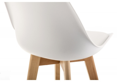 Барный стул Burbon белый. Фото