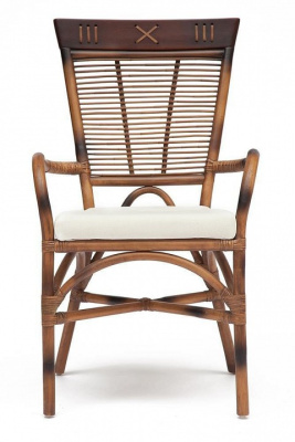 Стул Secret De Maison Kavanto с подлокотниками  натуральный ротанг, 98х60х51см, коричневый античный / Brown Antique фото Стул Secret De Maison Kavanto с подлокотниками  натуральный ротанг, 98х60х51см, коричневый античный / Brown Antique. Фото №2