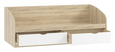 Фанк НМ 008.63-01 М2 Кровать Белый, Дуб Сонома фото Фанк НМ 008.63-01 М2 Кровать Белый, Дуб Сонома. Фото №2