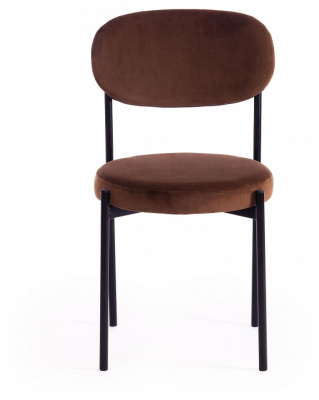 Стул REVO (mod. 7033) ткань/металл, 47х54х82 см, высота до сиденья 47 см, коричневый barkhat 11/черный (поставляется по 4 шт) фото Стул REVO (mod. 7033) ткань/металл, 47х54х82 см, высота до сиденья 47 см, коричневый barkhat 11/черный (поставляется по 4 шт). Фото №2