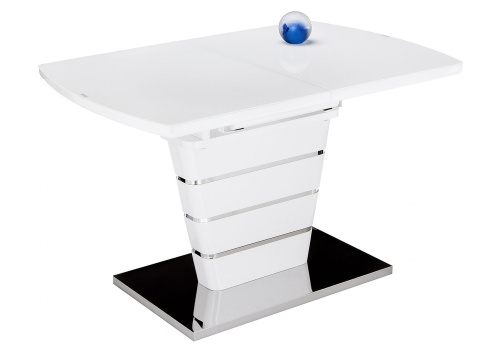 Стол стеклянный Space 140 белый. Фото №1