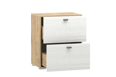 Тумба Snow wood НМ 011.87-02, Белое дерево, Дуб Бунратти. Фото №2