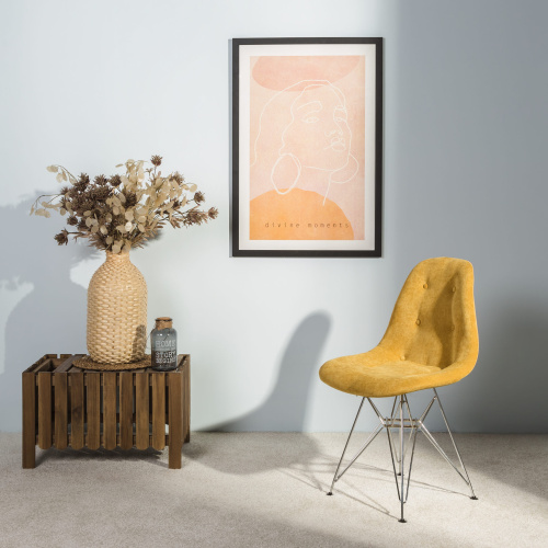 Стул Eames Жёлт/CR. Фото №9