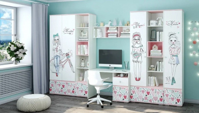 Шкаф платяной Малибу,белый. Фото №5