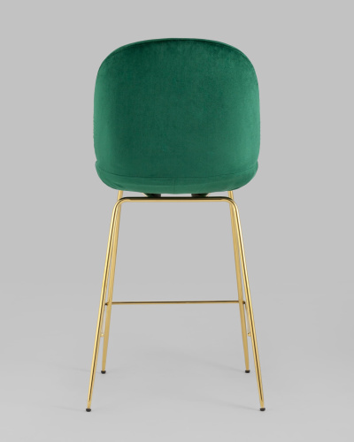 Стул полубарный Beetle со спинкой изумрудный. Фото №6