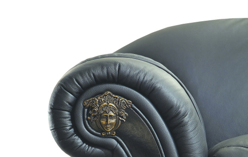 Диван-кровать Versace 3-х местный черный. Фото №9