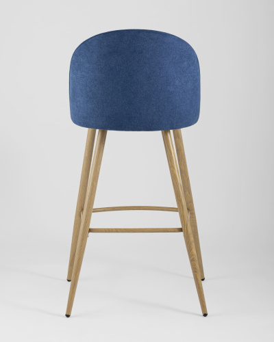 Стул барный Лион синий шенилл. Фото №7