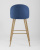 Стул барный Лион синий шенилл фото Стул барный Лион синий шенилл. Фото №7