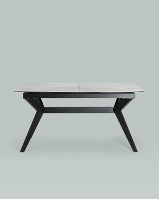 Стол обеденный Аркада раскладной 160-210*90 керамика темная. Фото